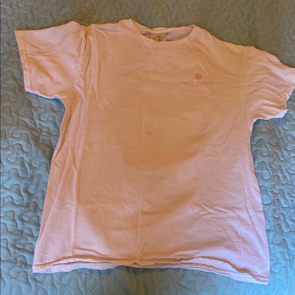 Simply Southern White Short Sleeve Tee